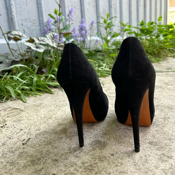 Gucci Kid Scamosciato Cuir Platform Heels, size  37 - Picture 6 of 14